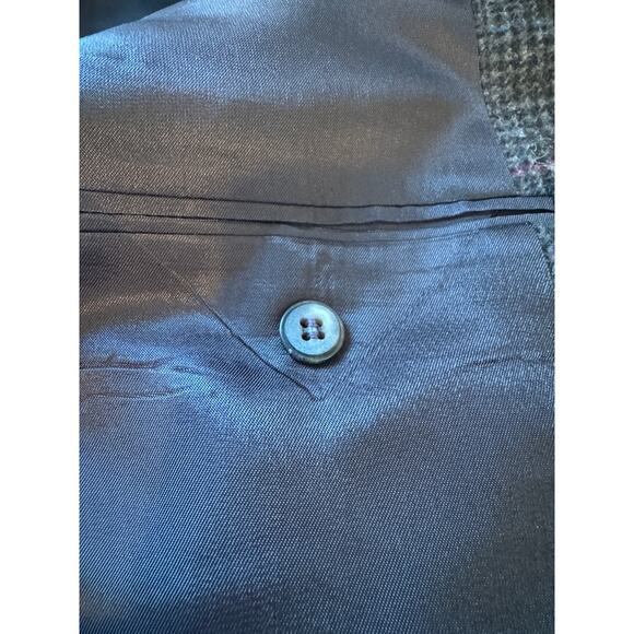 VTG 70s C&R Clothiers Mens Sz 48 Wool Plaid Blazer Sport Coat Union Made USA - Picture 11 of 15